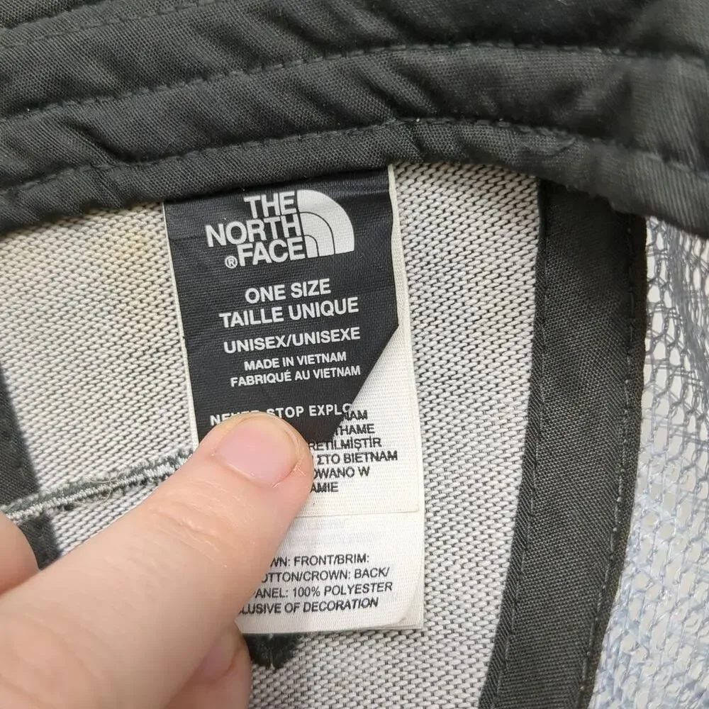 The North Face Trucker Hat Gray OSFM Mesh Snapback Logo Fine Alpine Equipment
